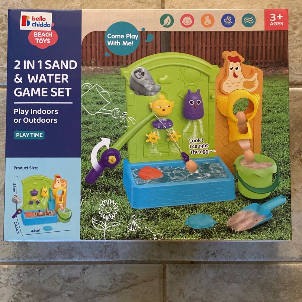 Beach Toys Sand & Water Play Set - Green, Blue, Purple Brand New-Unopened
